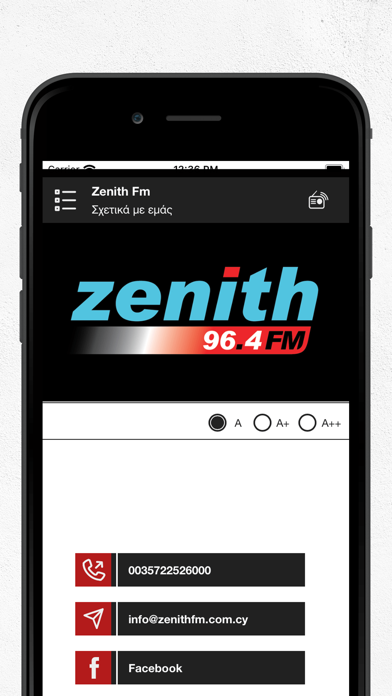 Zenith Fm Screenshot
