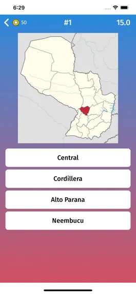 Game screenshot Paraguay: Departments Map Quiz hack