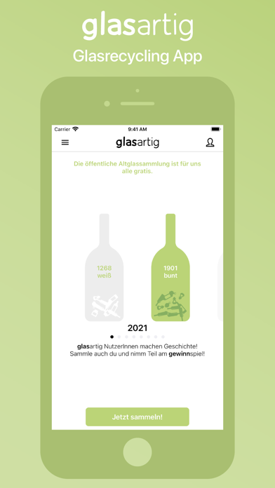How to cancel & delete glasartig - Glas Recycling from iphone & ipad 1