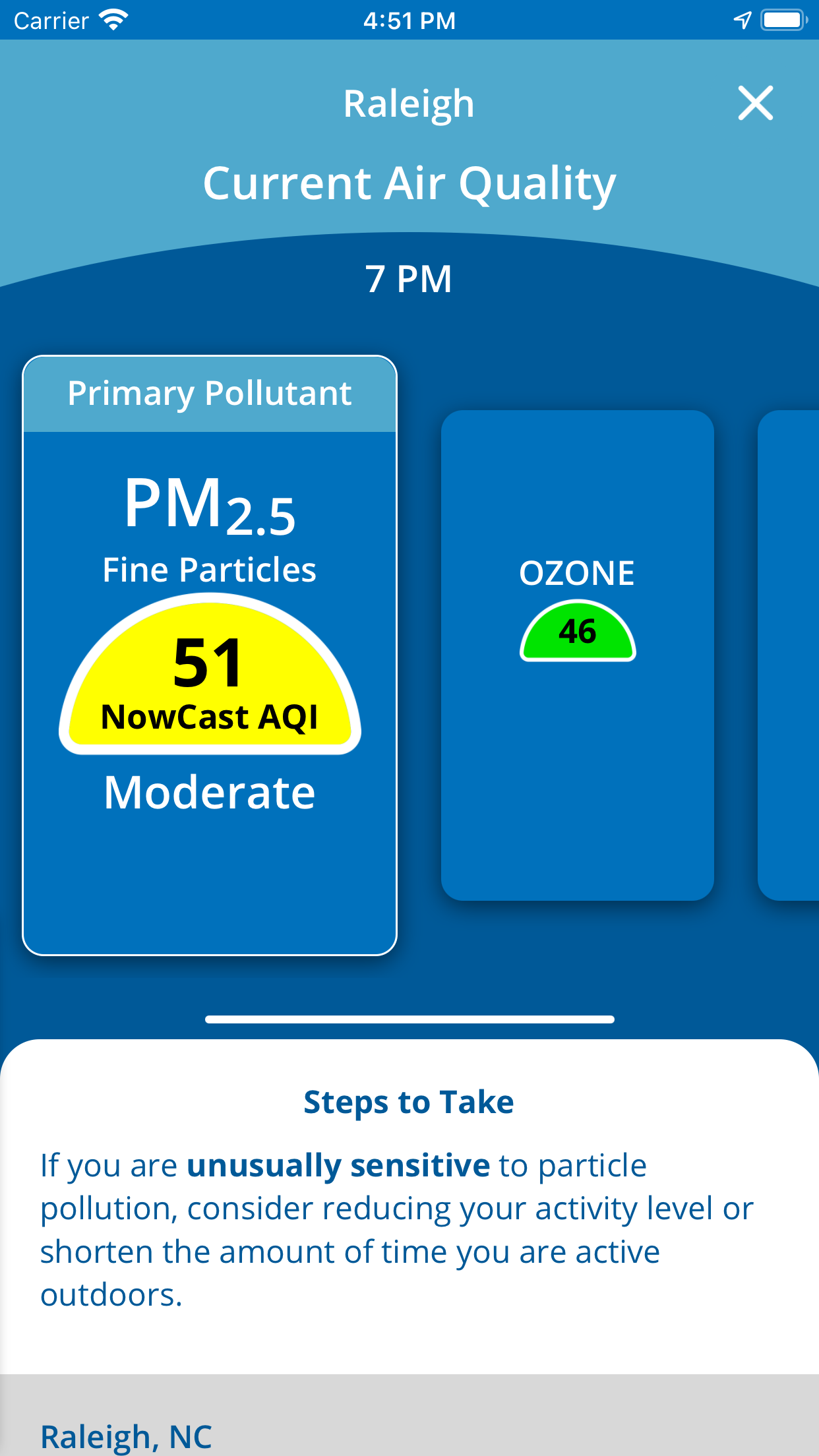 EPA AIRNow screenshot 4