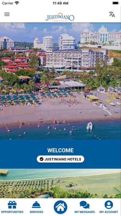 Justiniano Hotels Screenshot
