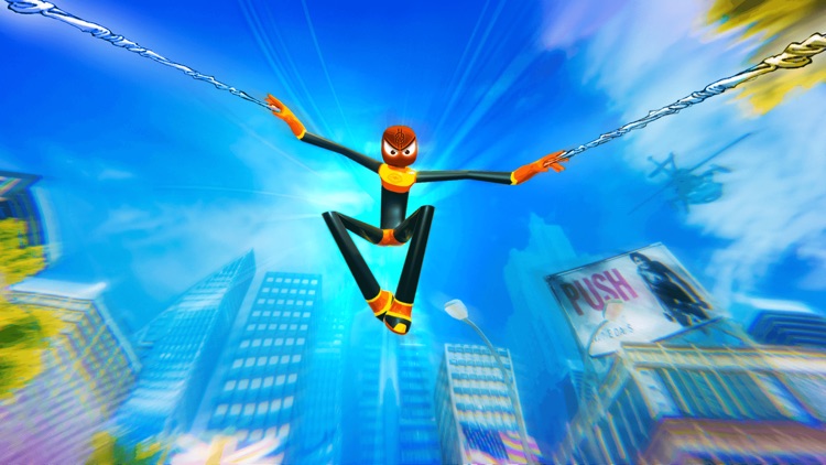 Stickman Spider Rope Hero 3D screenshot-3