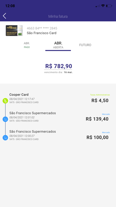 São Francisco Card Screenshot
