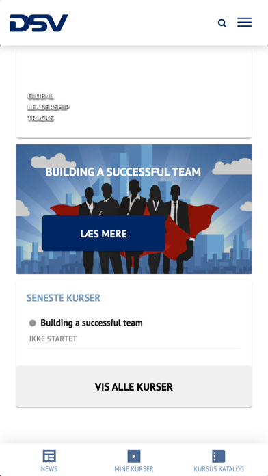 DSV Learning Screenshot