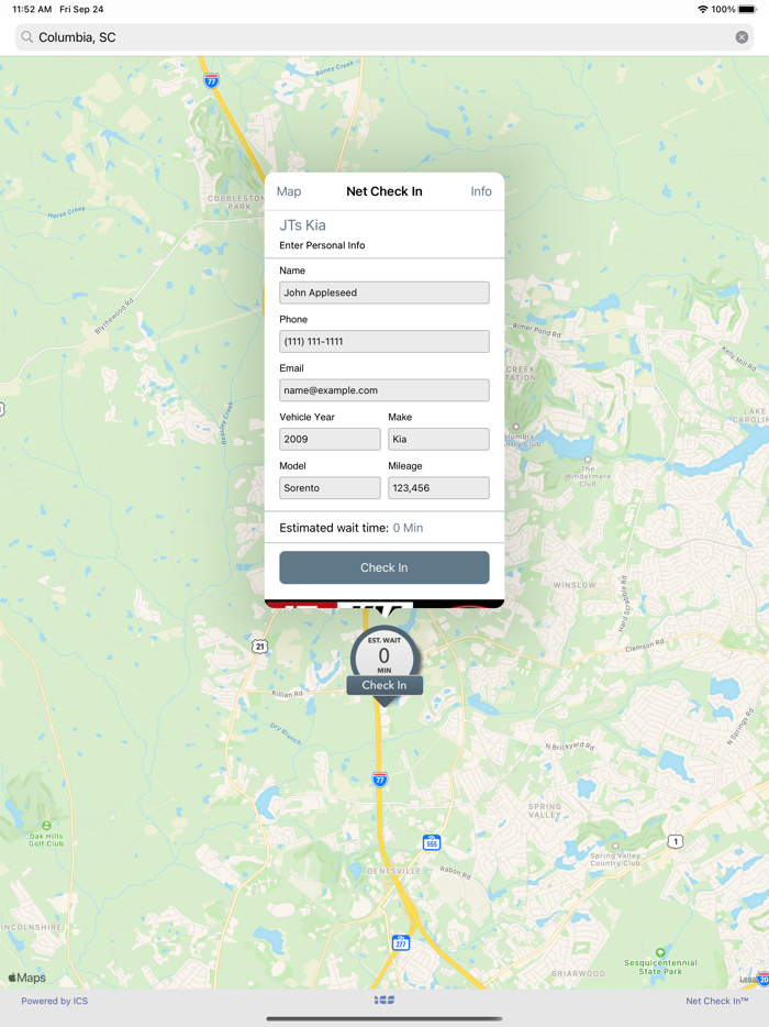 Net Check In - JTs Kia