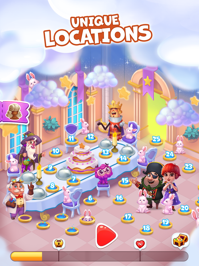 Pirate Treasures - Gems Puzzle