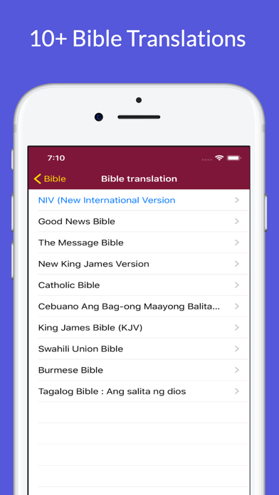 Bible (Message, NIV, NKJV +) Screenshot
