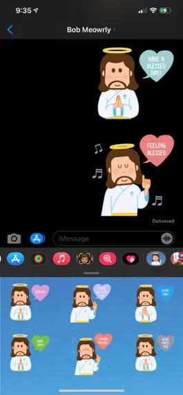 Game screenshot Jesus Stickers Animated apk