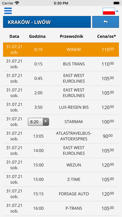 euroTICKET Screenshot