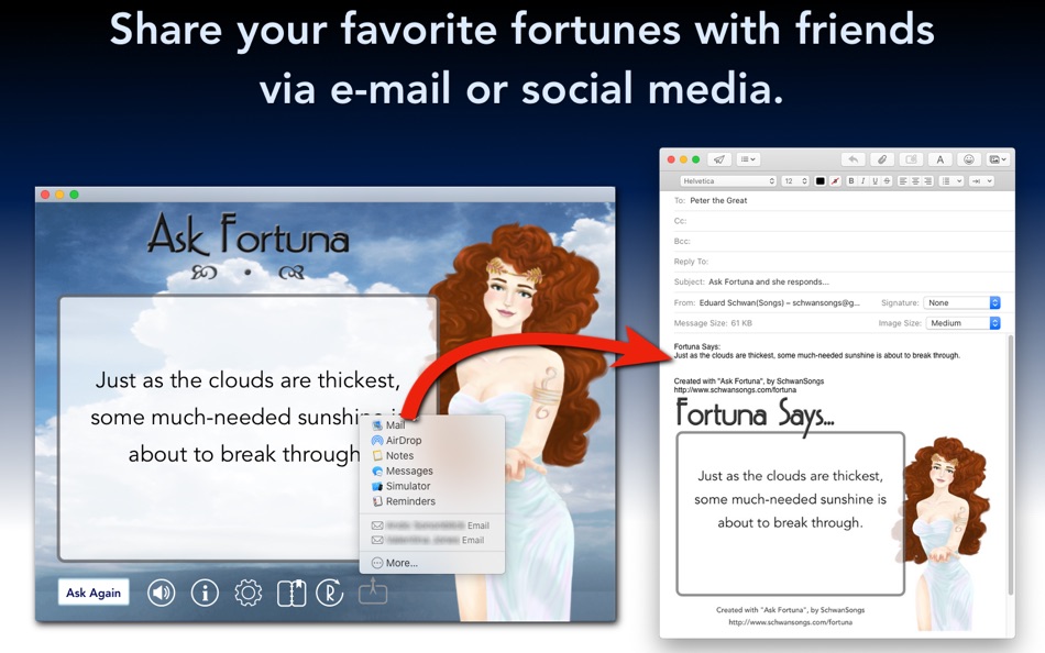 #3. Ask Fortuna (macOS) بواسطة: Eduard Schwan