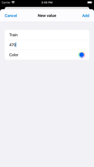 Capture d'écran de BarChart Maker sur iPhone 4