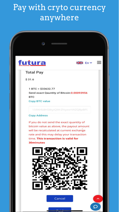 Futura Exchange Screenshot