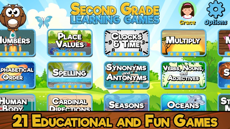 Second Grade Learning Games screenshot-0