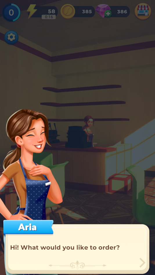 #2. Merge: Cafe Story (iOS) 由: HippoTap, LLC