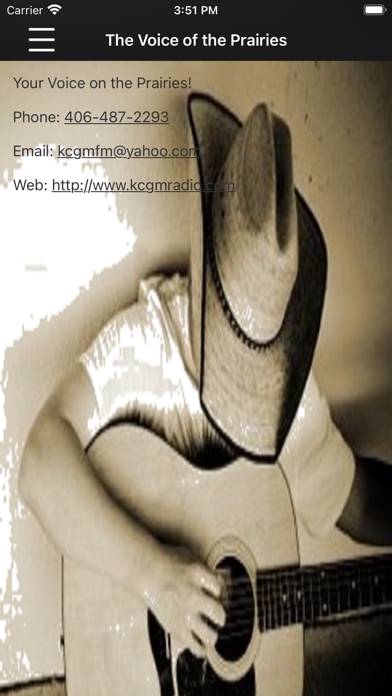 KCGM 95.7 FM Screenshot