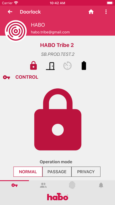 HABO Tribe2 Smart Lock Screenshot