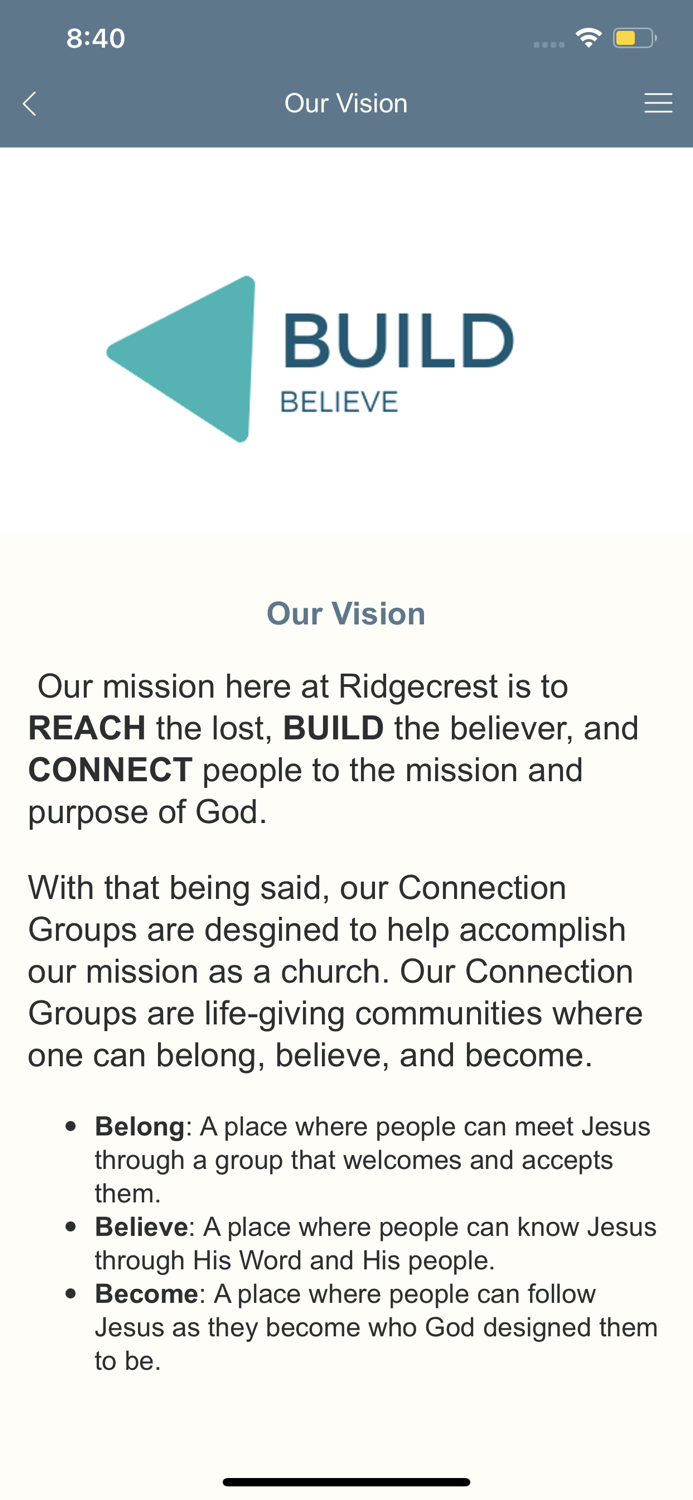 RBC Small Group Leader