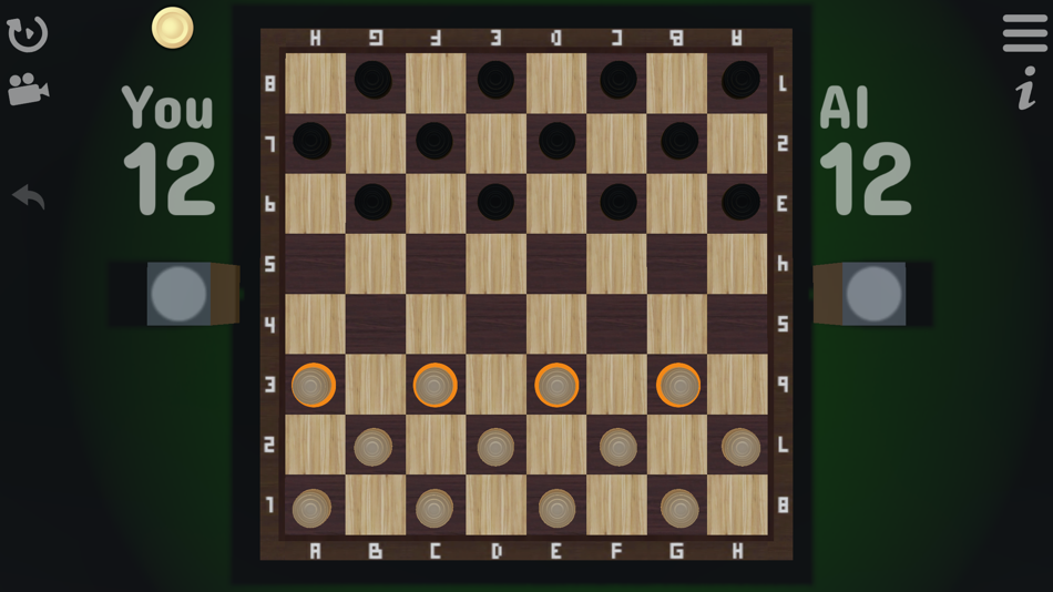 #2. Checkers classic - Draughts 3D (iOS) By: Aleksandr Alekseev