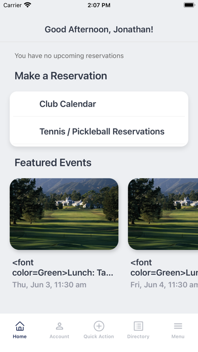 Valley Club of Montecito Screenshot