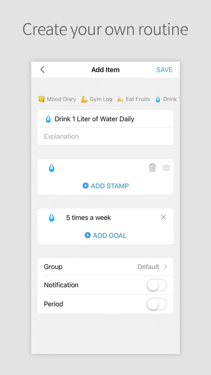 DAILY STAMP - My own routine