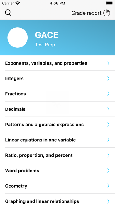 GACE Math Test Prep Screenshot