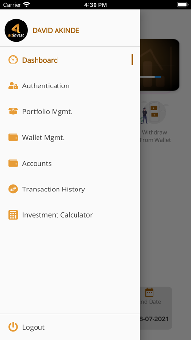 Altinvest Screenshot