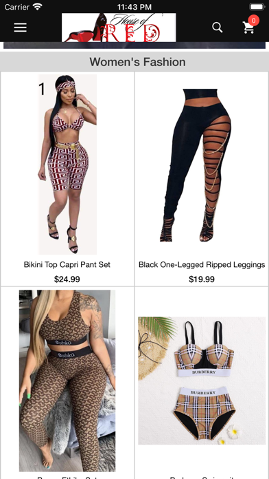 House of R.E.D Boutique LLC Screenshot