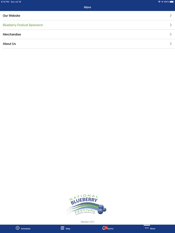 South Haven Blueberry Festival iPad screenshot 4 - Reference app