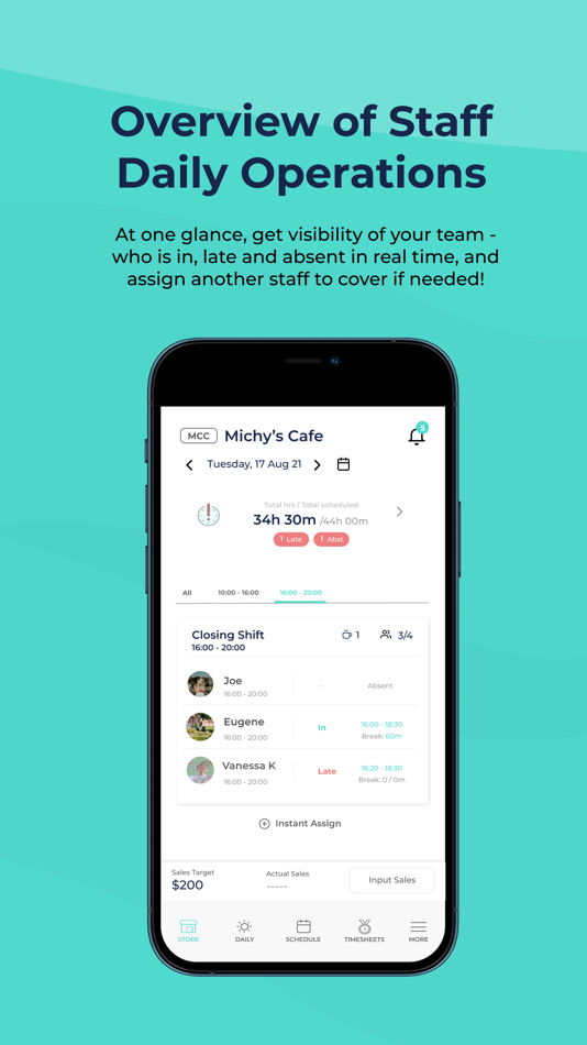#6. StaffAny Employee Scheduling (iOS) بواسطة: StaffAny