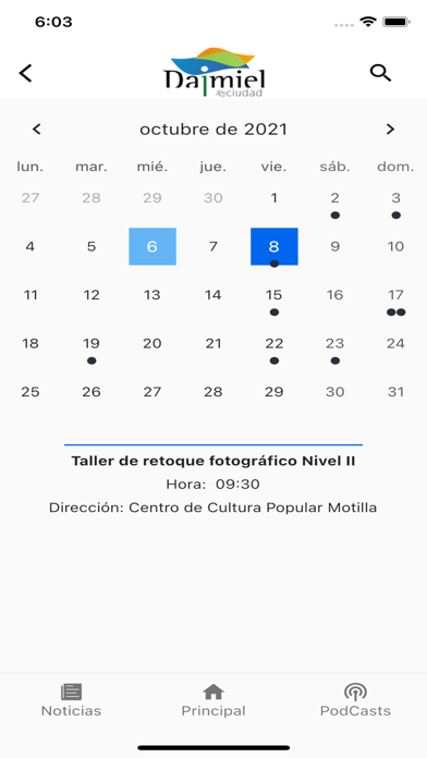 Daimiel Institucional Screenshot