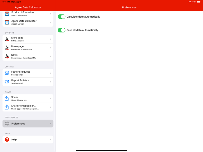 Acana Date Calculator