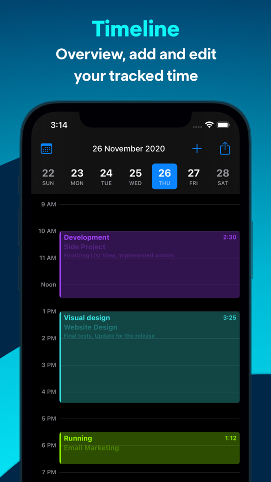 #2. Timemator: Time Tracking (iOS) 由: Catforce Studio