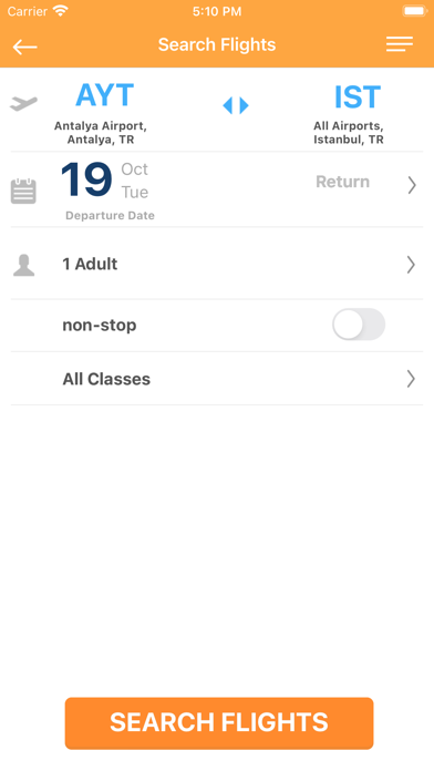 Fly To Sky - Flights, Hotels Screenshot