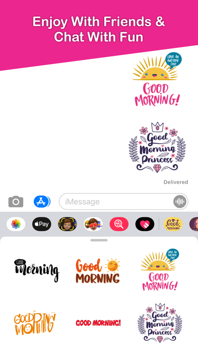 Good Morning Typography Screenshot
