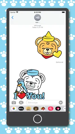 Game screenshot Bearuji Stickers apk