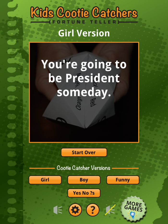 Cootie Catcher Fortune Teller