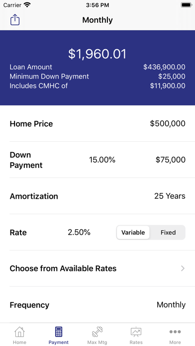 Your Mortgage App Screenshot