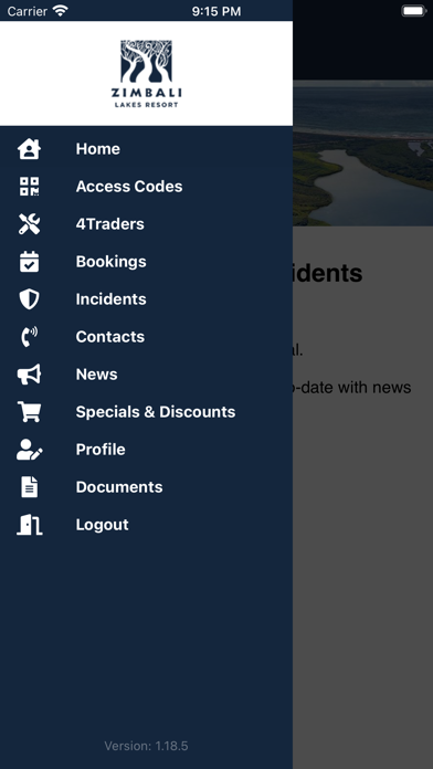 Zimbali Lakes Resident's App Screenshot