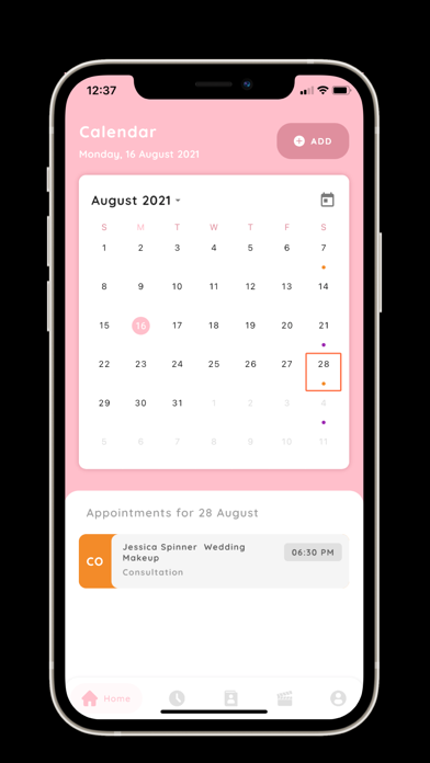 Total Beauty Planner App Screenshot