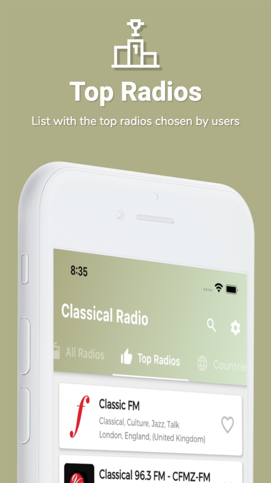 #7. Classical RadioTuner Music (iOS) Podle: Jairo Gonzalez