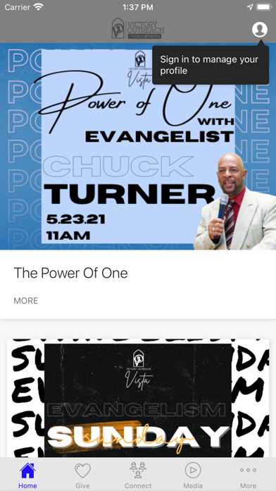 Victory Outreach Vista Screenshot