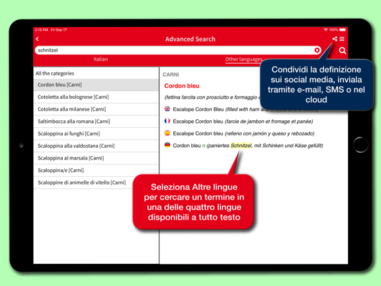 Screenshot #6 pour Dizionario Gastronomico Hoepli