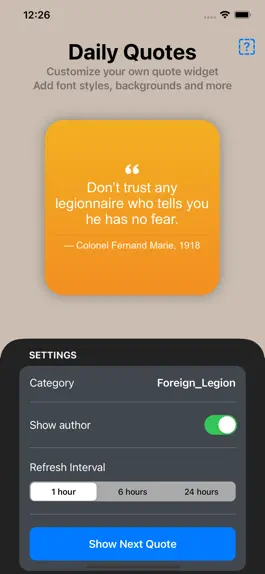 Game screenshot Warrior Quotes hack