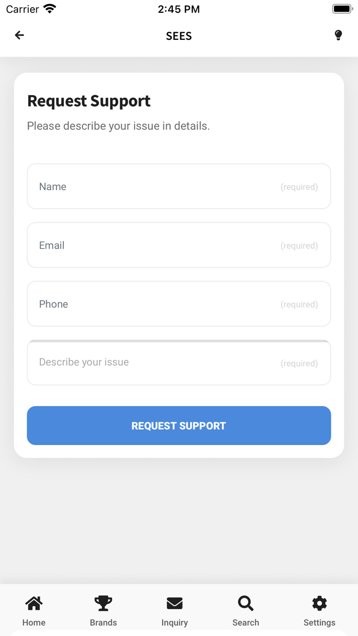 SEES Inc. Parts Finder