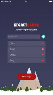 secret santa gift raffle iphone screenshot 4