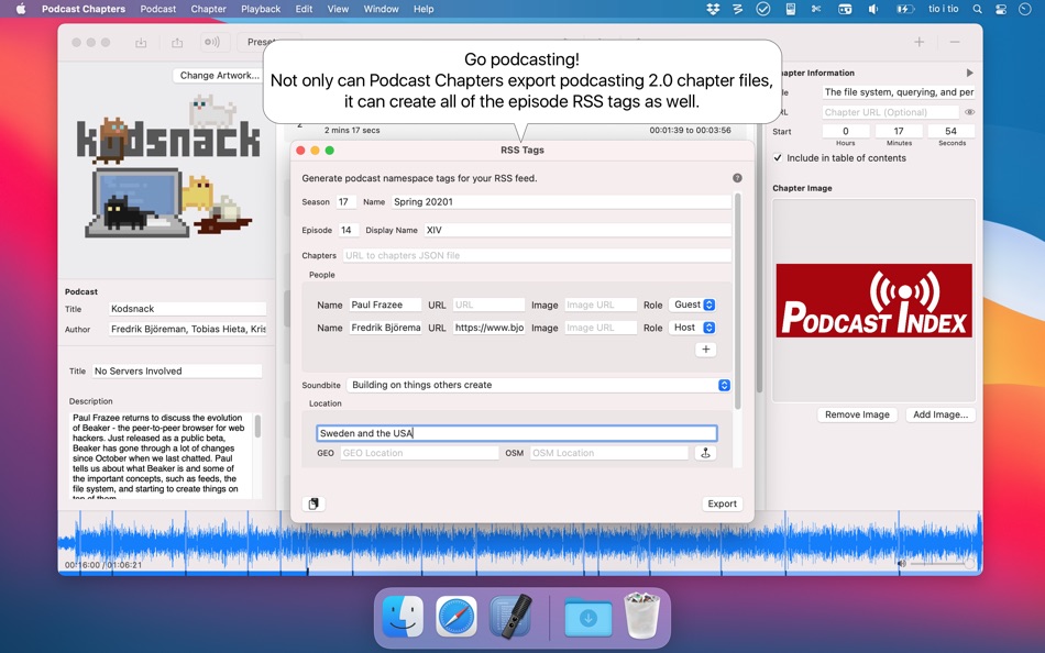 #5. Podcast Chapters (macOS) 由: Fredrik Björeman