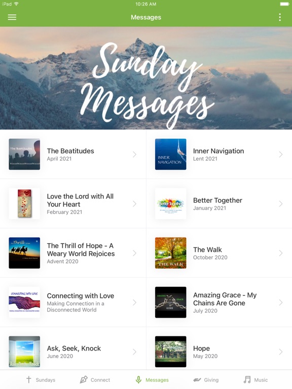 New Albany Methodist iPad screenshot 2 - Lifestyle app