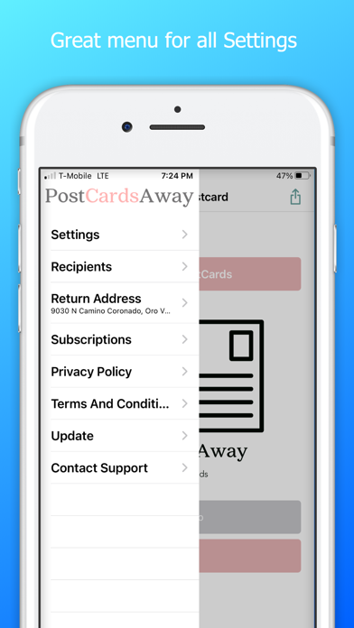 PostCardsAway Screenshot