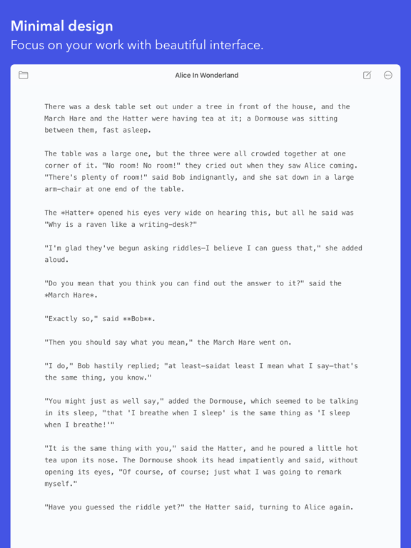 Screenshot #6 pour iWriter