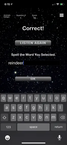 Game screenshot Animals - Comet Spelling Game apk
